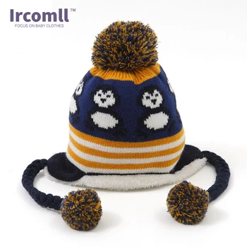 2016 m. žiemos korėjos žiemos kūdikių skrybėlę mielas pingvinas naujagimių skrybėlę kūdikių spalvinga berniuko, žiemos skrybėlę kūdikių apsidraudimo bžūp
