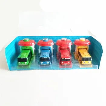 4pcs/set Masto modelis priekaištauti mažai autobusų vaikų miniatiūrinių autobusų mini plastikinių kūdikių oyuncak garažas priekaištauti priekaištauti autobusų Kalėdų dovana