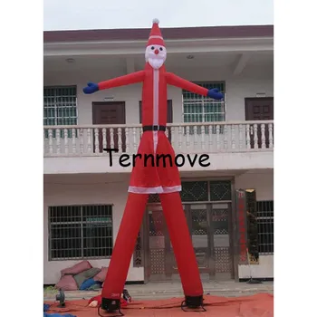 Kalėdų oro vamzdelis vyras reklamos,Pripučiami santa oro šokėja su dviejų vamzdžių oro šokiai šokių vėjo vamzdis vyras