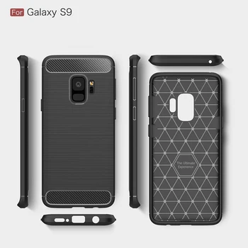 Mados Case For Samsung Galaxy S8 S9 Plus Anglies Pluošto TPU Medžiaga Silicio Telefono Dėklai Samsung S6 S7 Krašto Dangtis