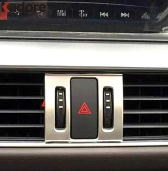 ABS Matinis Auto Interjero Įspėjamoji Lemputė prietaisų Skydelyje Mygtuką Padengti Apdaila Decal Mazda 6 Atenza M6 2017 Kairėje Vairuoti Automobilį Stilius
