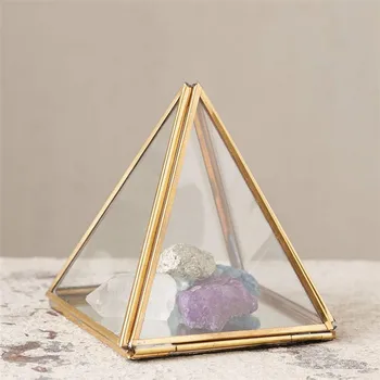 Piramidės formos Stiklo Geometrinis Terariumai, Pratybos Augalų Lauke Sodinamoji Vazonas Sultingi Paparčio Moss Bonsai Gėlių Puodą, Sodo įrankiai,