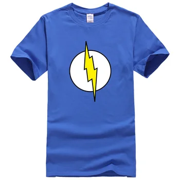 Žaibo Le Big Bang Theory Sheldon Cooper Foudre 2018 naujas vasaros vyriški marškinėliai hip-hop harajuku jersey T-shirt marškinėliai prekės