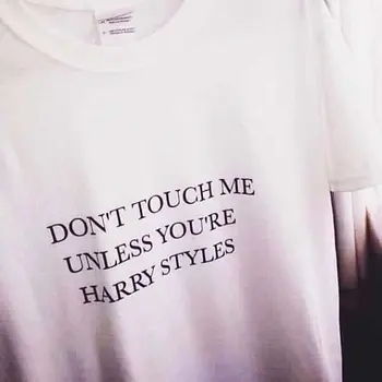 Don ' t Touch Me, Nebent esate Haris Stiliaus Tumblr Stiliaus Tee moletom ar tumblr marškinėliai estetinės marškinėliai Haris Stiliaus marškinėliai