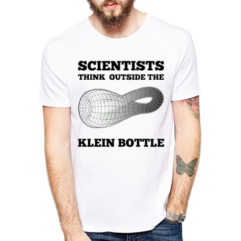 Naujus Mokslo marškinėliai Prekės ženklo Drabužių Už Klein Butelis Spausdinti Vyrų Marškinėliai trumpomis Rankovėmis patogus, Aukštos Kokybės Marškinėliai