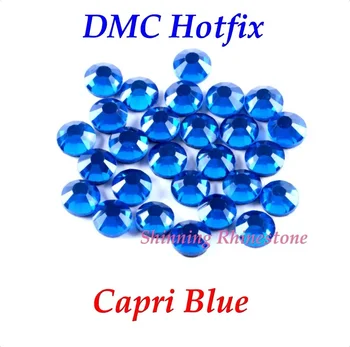 DMC Capri Blue GR6 SS10 SS16 SS20 SS30 Sumaišyti Dydžio Stiklo Kristalai Pataisų kalnų krištolas Geležies-dėl Cirkonio Blizga 