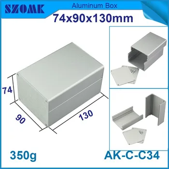 4 vnt./daug custom aliuminio dėžutė aliuminio atveju stiprintuvo, kuris tinka pcb dydis 69x80MM sidabro spalvos ir geros kokybės langelį atveju