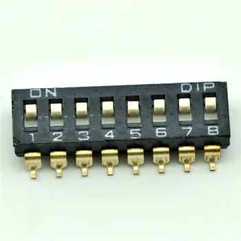 SMD perjungti jungiklį 8 2.54 mm DIP jungiklis kodavimo jungiklis auksu ( 20 )