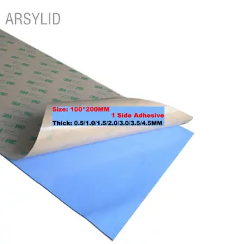 Didelio efektyvumo šilumos laidumo 3.6 M 100mm*200mm dvipusės Laidžios Heatsink Gipso šiluminę pagalvėlę šilumos kriaukle radiatorius