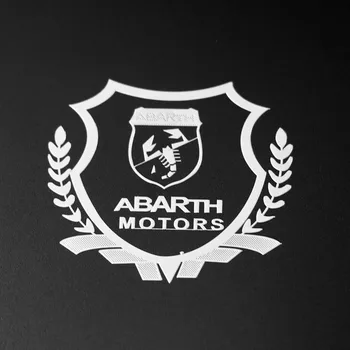 2vnt 3D Puikus metalo automobilių lipdukas Logotipas Ženklelis atveju Fiat Punto Abarth 500 124 Stilo Ducato Rock, Priedai, Automobilių Stilius