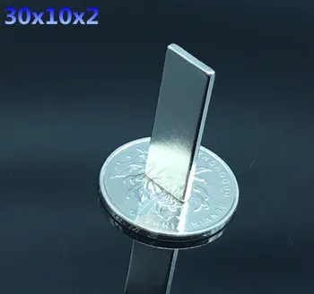 25pcs 30mmx10xmmx2mm Super Stiprūs magnetai, Neodimio Magnetas ndfeb 30*10*2mm Nikelio 30x10x2 mm NAUJŲ Meno Amatų Ryšys