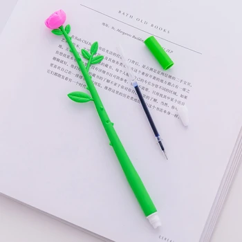 DL korėjos raštinės reikmenys kūrybos gražių animacinių filmų modeliavimas gėlių neutralus pen mažų šviežių merginos office mokymosi parašą pen