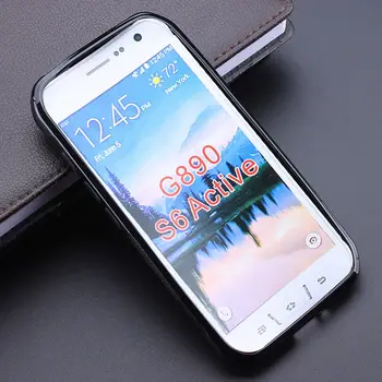 2 Spalvos S line Stabdžių Išslysti Gelio TPU Minkštas Atveju Galinį Dangtelį Samsung Galaxy S6 Aktyvus G890 Mobilųjį Telefoną, Gumos, silikono Krepšys