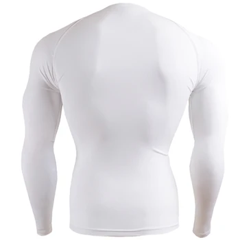 2017 Sausas Greitai joga marškiniai, sporto salė suspaudimo triko vyrų sportas t marškinėliai veikia long sleeve t-shirts fitneso vyrų drabužiai tees viršūnės