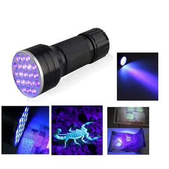 Aliuminis LED UV Žibintuvėlis Žibinto Lempa, Mini Nešiojamieji Ultra Violetinė Violetinė Šviesa Nematoma Lempos Aptikimo Žymeklio Rašalas