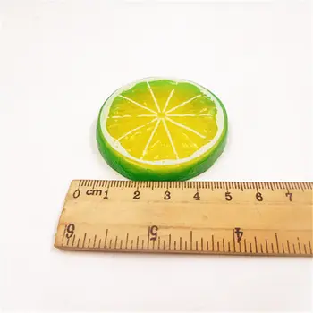 3pcs/(4.5 cm/gabaliuką) dirbtinis imitacija, vaisiai, citrinos gabaliuką vestuvių namų puošybai 