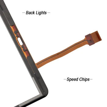 Nemokamas Pristatymas Samsung Galaxy Tab 4 10.1 SM-T530 Jutiklinis Ekranas skaitmeninis keitiklis Stiklo Pakeitimo