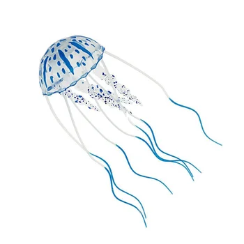 2VNT Dirbtinis Jellyfishes Akvariumo Žuvų Bakas Priedai Imituojamas Liuminescencinės Ryškus Medūzos Apdaila