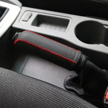 Automobilio stilius originali odinė rankinio stabdžio padengti atveju Ford Focus 2 Židinio 3 2005-2016 auto accessoreis