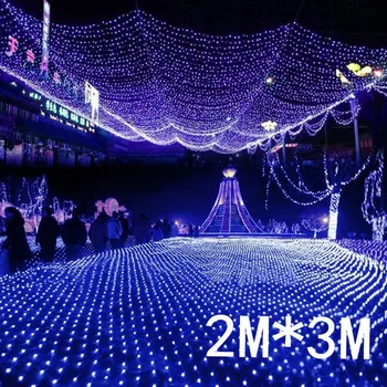 2mx3m 204 Led 8 režimai 220V super ryškus net akių styginių šviesos kalėdos kalėdų šviesos naujųjų metų sodo Vejos vestuvių šventė apšvietimas