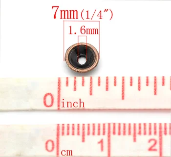 DoreenBeads Vario Toną Granulių Kepurės Išvadas 7mm (Tinka 6mm-8mm Granulių), pardavė per daug 300 (B16445), yiwu