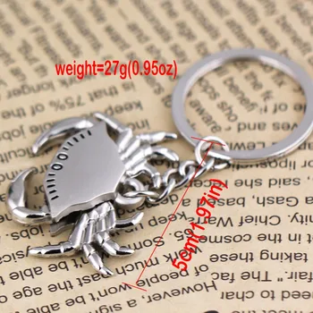 Krabų keychain mielas raktų žiedas moterims aukštos kokybės 3D key chain raktų pakabukas portachiavi kūrybos chaveiro llaveros
