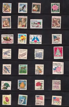 300 VNT./aikštelė , JAV Naudoti Derliaus Pašto ženklai su Pašto Ženklą nuo Popieriaus Rinkimo , Nė Kartoti , Visi skirtingi