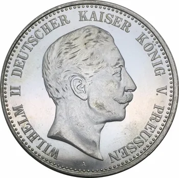 Vokietijos Valstybių 1900 Imperatorius Prūsijos Karalius 5 Ženklą Vilhelmas II Žalvario, Sidabro Padengtą Monetos Replika