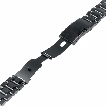 22mm Nerūdijančio Plieno Watchband Greitai Išleisti LG G Watch W100 R W110 gerų manierų W150 Asus Zenwatch 1 2 Vyrai Riešo Juostos Nuorodą Dirželis