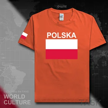 Lenkija mens t shirts lenkijos Lenkas 2017 megztiniai hip-hop tautos medvilnės marškinėliai fitneso drabužių viršūnes tees POLSKA LENKAS vėliava