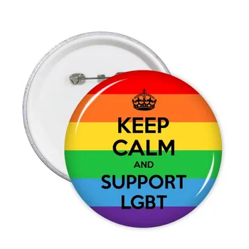 LGBT Stippling Vaivorykštė, Gėjų, Lesbiečių, Transseksualų Bisexuals pagalba Vėliavos Turo Pins Ženklelis Mygtuką Drabužių Apdailos 5vnt