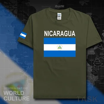 Nikaragva vyrų t shirts 2017 megztiniai tauta komandos marškinėlius medvilnės marškinėlius sporto drabužių tees šalies sporto NIC Nicaraguans