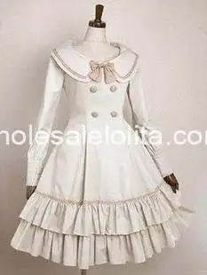 Ilgomis Rankovėmis Medvilnės Sailor Lolita Suknelė Lolita Kanalo Kamuolys Suknelė 6XL Parduoti Arbata Šalis Suknelės