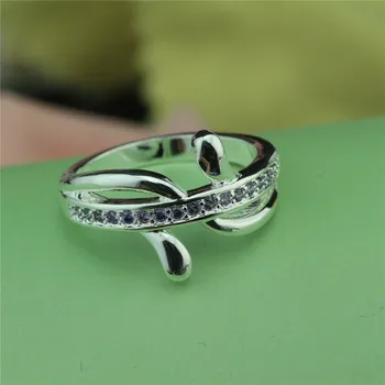 2017 m. derliaus papuošalai išskirtinį 925 gryno sidabro apdaila cirkonis žiedas šiuolaikinės gražus žiedas, skirtas moterų žavesio žiedai j497