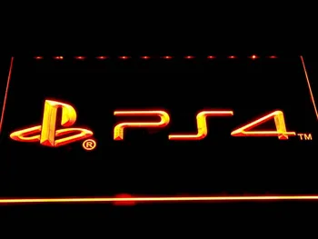 E174 Playstation 4 PS4 LED Neonas Pasirašyti su On/Off Jungikliu 20+ Spalvas, 5 Dydžių pasirinkti