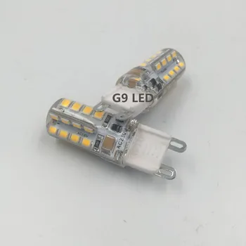 5 vnt mini G9 led lemputės G9 led 3W 220v 5W 32pcs 64pcs led smd 2835 silikono kūno šviesos šiltai balta šalta balta Akiratyje