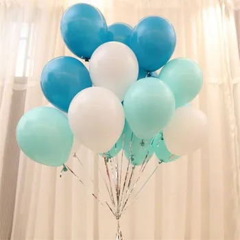 100vnt/daug Vestuvių Dekoravimas Balionais 10Inch 1.5 g Tiffany Mėlyna Latekso Balionas Pripučiamas Oro Kamuolys Gimtadienio Ballon Prekes