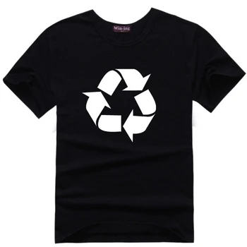 Recirkuliacijos Logotipas Marškinėliai 7 Spalvų Vyrai Mokslo Geek Marškinėlius Medvilnės T Marškinėliai Tee Sheldon Cooper