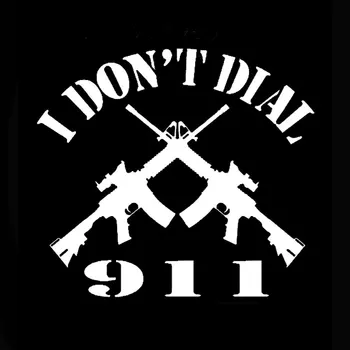 14.4 CM*12.7 CM I nerinkite 911 Vinilo NRI USMC Armijos, karinio jūrų Laivyno, Oro Pajėgų AR-15 AK-47, Automobilių Lipdukai Lipdukai Ir Juoda Skiedra C8-1254