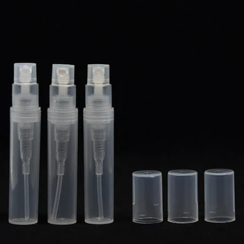 Nemokamas Pristatymas ( 7pcs/lot) Tuščias 2 ml 3 ML 4ML 5ML mini plastikiniai purškimo kvepalų buteliuko, mažų skatinimo pavyzdį kvepalai purkštukai