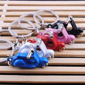 Naujas Dizainas Cool Mini metalo Keychain Automobilių Key Chain Raktų Žiedas Motociklo grandinės Mix spalva, pakabukas, Skirtas Vyras, Moteris Dovaną didmeninė 17217