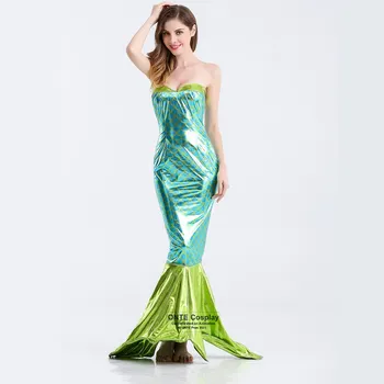 Pasaka, Cosplay Kostiumai, Mermaid Moteris Seksuali Suknelė Pasakų Išgalvotas Etape Uniformų Helovinas Šalis
