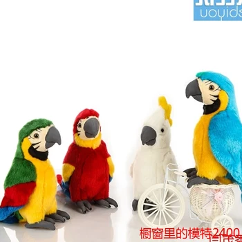 Nemokamas pristatymas 4 stilius papūga pliušiniai žaislai, modeliavimas gyvūnų įdaryti lėlės Kalėdų dovana