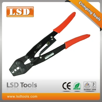 LX-16 Vertus užspaudimo įrankis neizoliuotų kabelio jungčių naujoviškų saugos instrukcija prijungimas ir užspaudimo įrankiai crimpnig replės