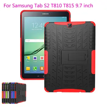 Šarvai Dangtelis Skirtas Samsung Galaxy Tab S2 9.7 Atveju Atramą Silicio Hard Cover For Samsung Tab S2 9.7 Atveju T815 T810 T813N Funda