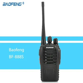 1pcs Walkie Talkie Radijo BaoFeng BF-888S 16CH 5W Nešiojamų Kumpio ir CB Radijo dvipusis Kišeninių UHF radijo stotelė 