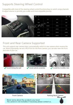 Android 7.1 Automobilių Pad Tablet PC, Radijas Stereo Octa-core, 2GB 32GB Autoradio 2Din Auto GPS Brūkšnys 7