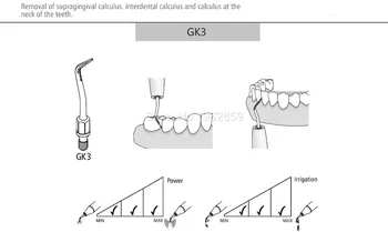 5vnt/daug GK3 Scaler Patarimai, Įrankiai KAVO Odontologą, Dantų Priemonė, Dantų Įranga Ultragarsinis Matavimas Patarimas Suderinama KAVO
