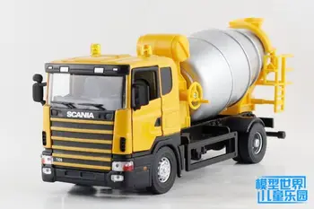 JOYCITY/1:43 Mastelis/Die-Cast modelio SCANIA Sunkvežimių serijos žaislas/Cemento Maišyklė/Inžinerijos vaikų dovana ar Surinkimo/Ne Lauke