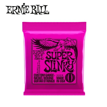 3 pakuotės! Ernie Ball 2223 Super Slinky Elektros Stygos Žaizdos Nustatyti, .009 - .042 (3 pakuotės)